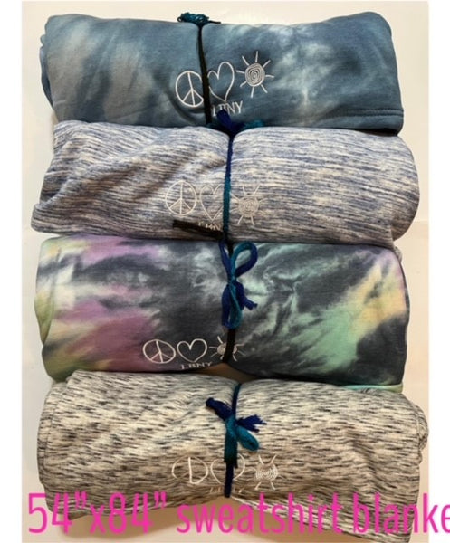 Peace Love Sun LBNY Sweatshirt Blanket