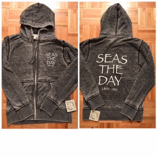 Seas The Day, LBNY 11561 Full Zip Hooded Sweatshirt